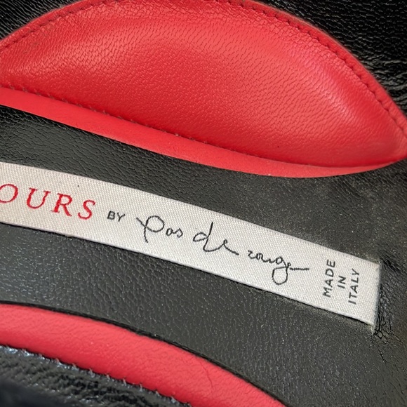 ‼️Clearout Price‼️ Pas de Rouge Comfortable Black Suede Block Heels - Picture 5 of 7